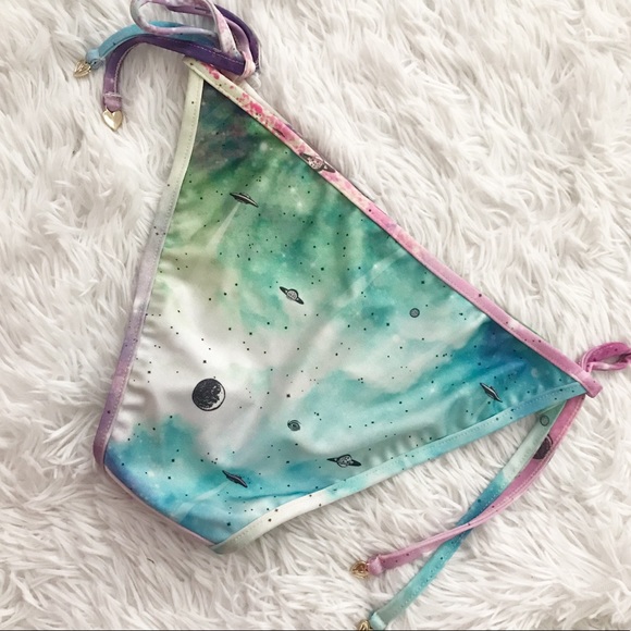 NWOT ✨ Wildfox Space UFO Galaxy Bikini Bottoms - Picture 3 of 8